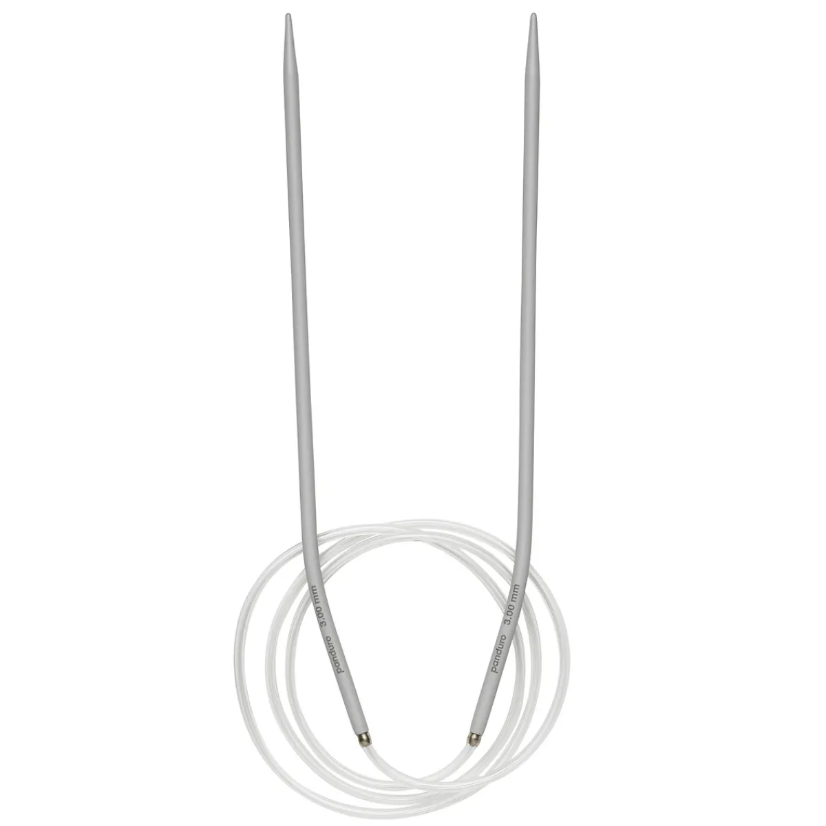 Pony yarn accessories Rundstickor, längd 80 cm Ø6,0 mm – aluminium