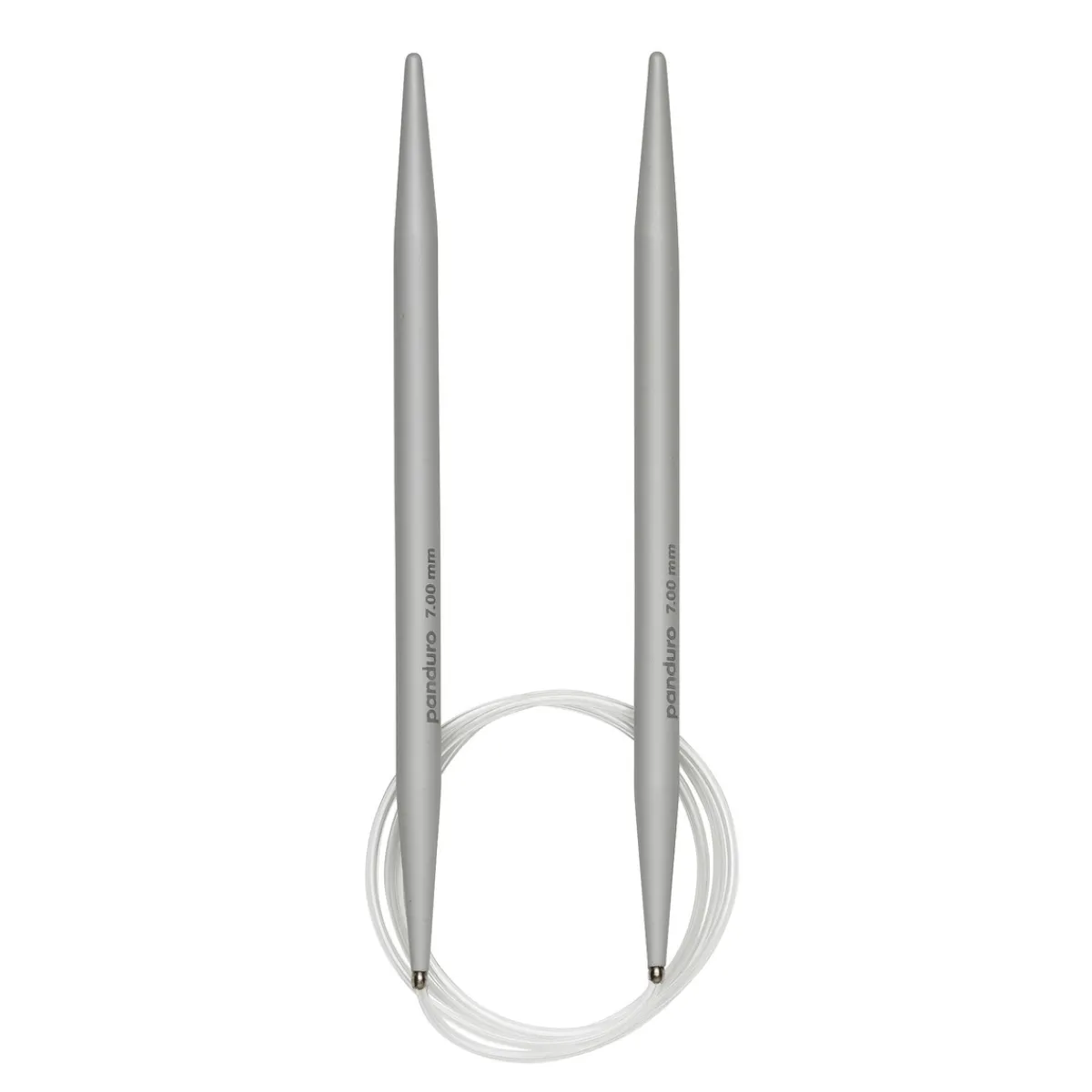 Pony yarn accessories Rundstickor, längd 80 cm Ø7,0 mm – aluminium | Rundstickor