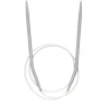 Pony yarn accessories Rundstickor, längd 80 cm Ø5,0 mm – aluminium | Rundstickor