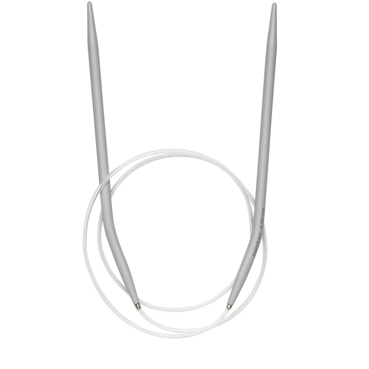 Pony yarn accessories Rundstickor, längd 80 cm Ø5,0 mm – aluminium | Rundstickor