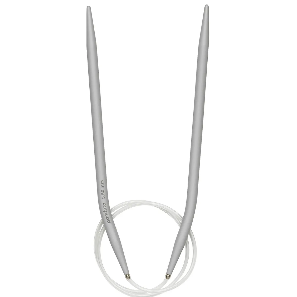 Pony yarn accessories Rundstickor, längd 60 cm Ø5,0 mm – aluminium