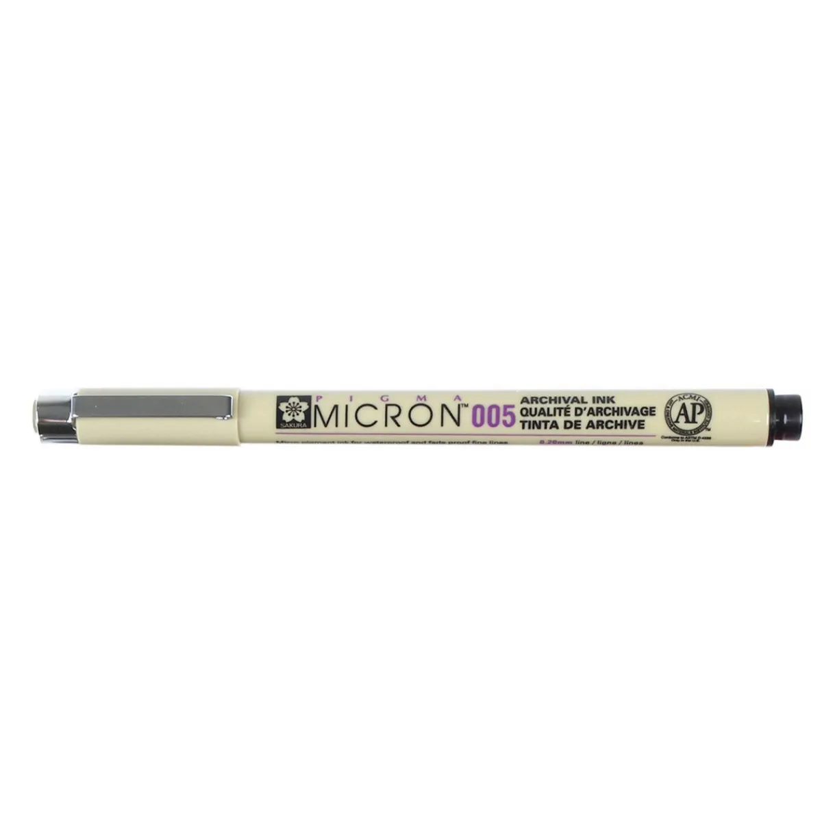 Sakura Pigma Micron 005 Black – svart fineliner 0,2 mm | Tuschpennor & Markers