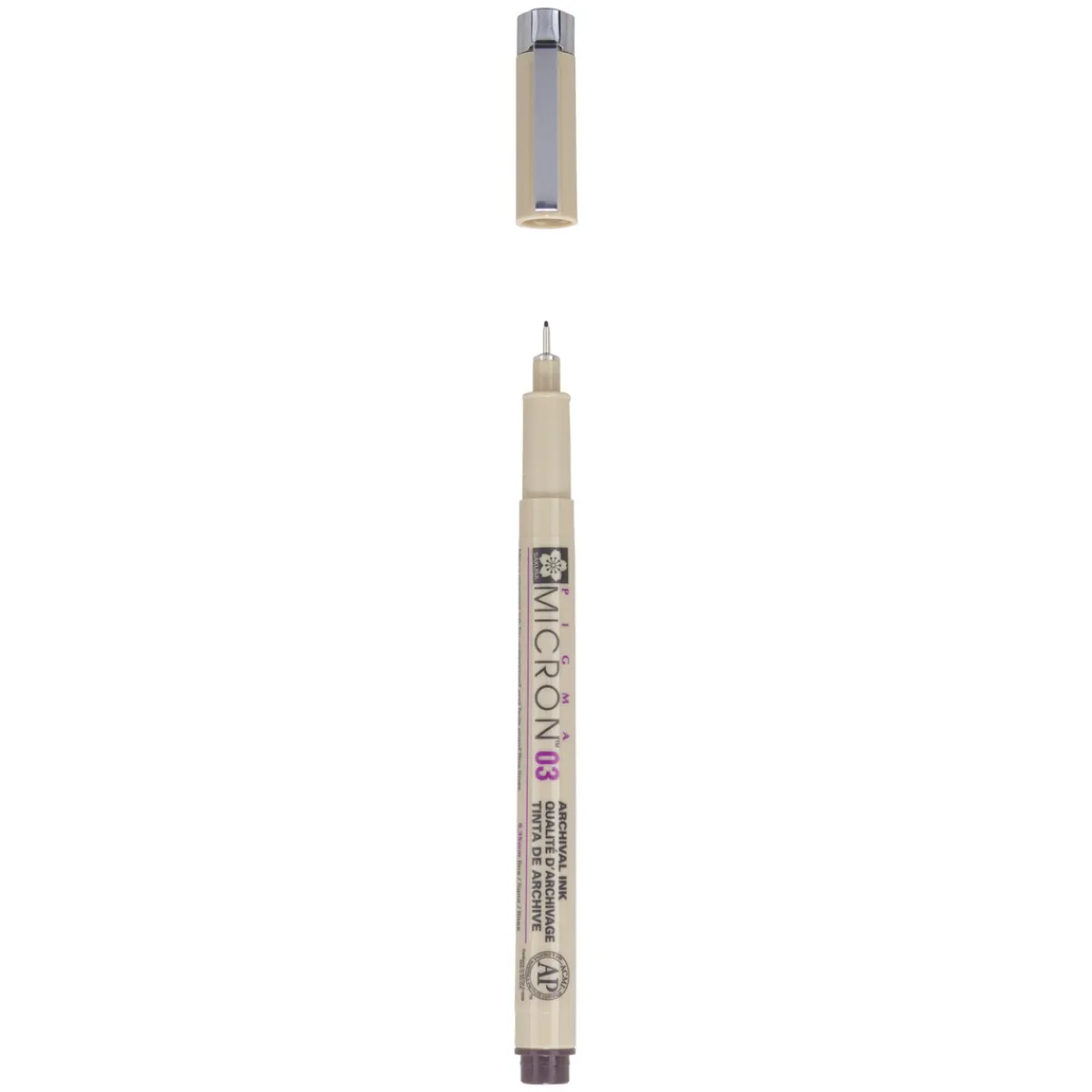 Sakura Pigma Micron 04 Black – svart fineliner 0,4 mm