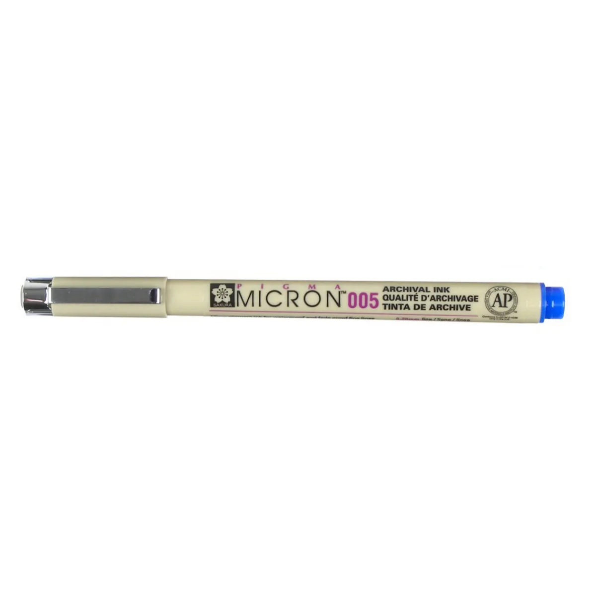 Sakura Pigma Micron 005 Blue – blå fineliner 0,2 mm | Tuschpennor & Markers