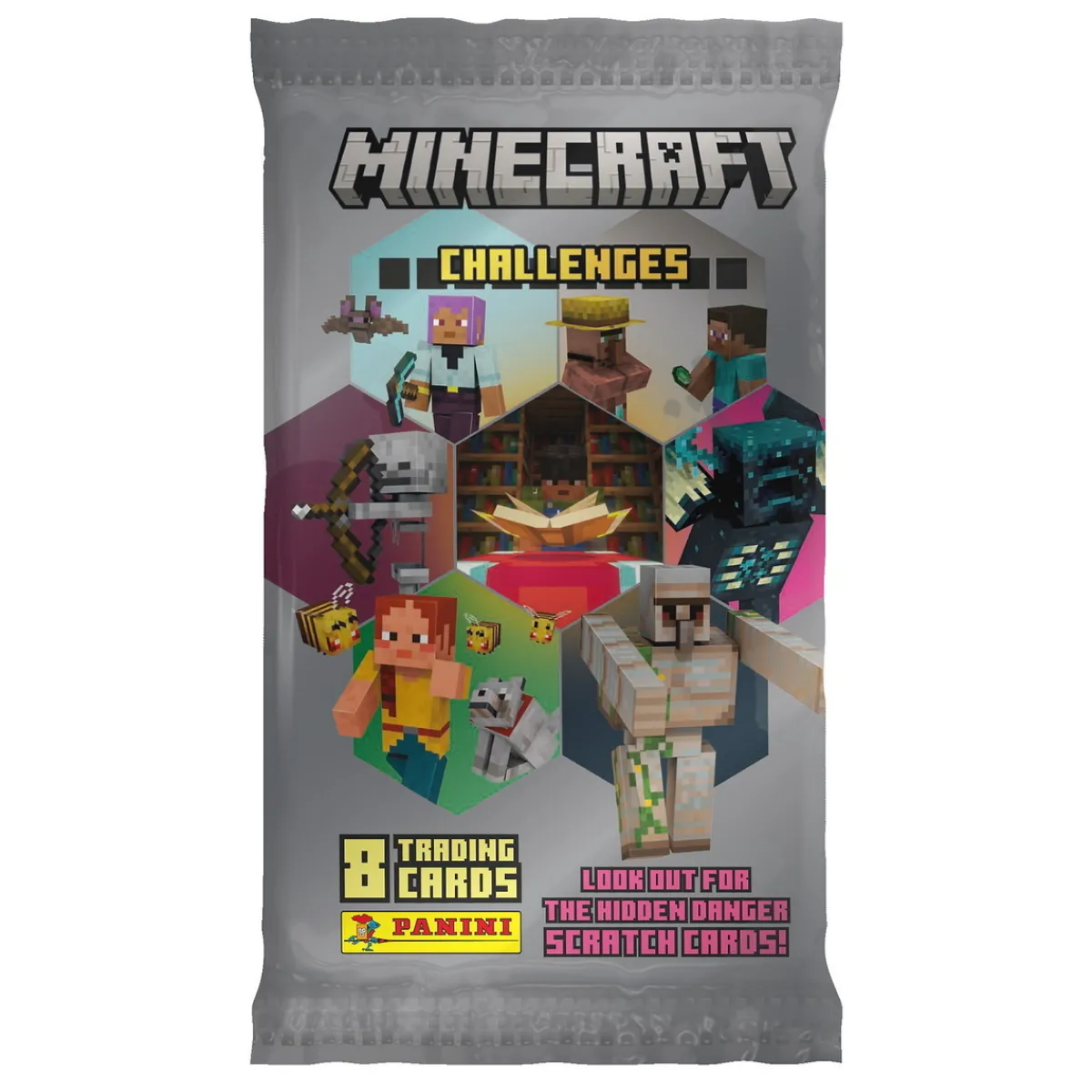 Barn Panini Samarkort Minecraft Challenges! OBS! Priset avser en påse med 8 kort
