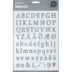 Panduro Design Schablon 25mm bokstäver/tecken | Schabloner