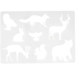Panduro Hobby Schablon nordiska djur 26,7×18,7 cm