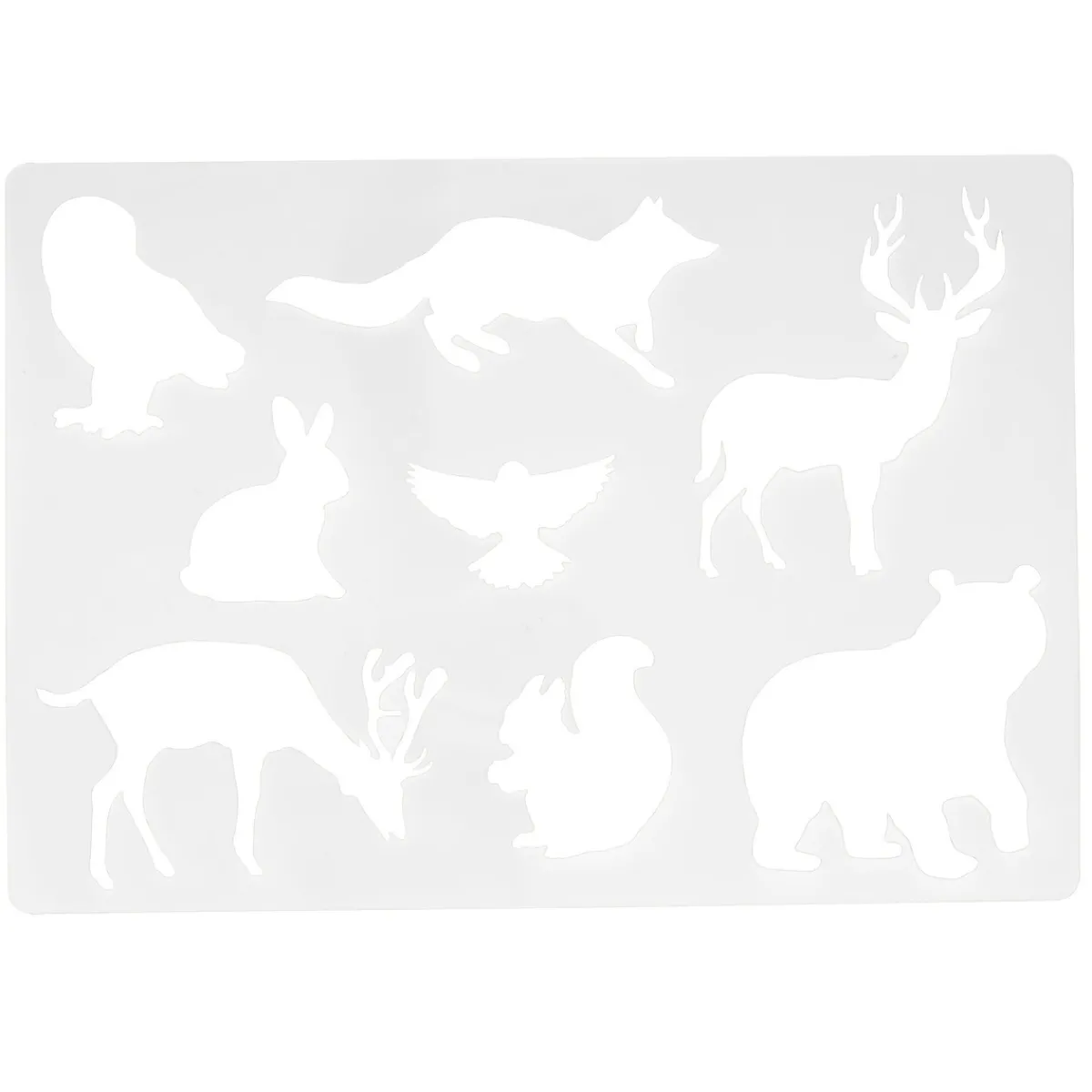 Panduro Hobby Schablon nordiska djur 26,7×18,7 cm