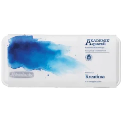 Kreatima Schmincke Akademie Aquarell Edition – akvarell-set med 9 halvkoppar | Akvarell- & Vattenfärger