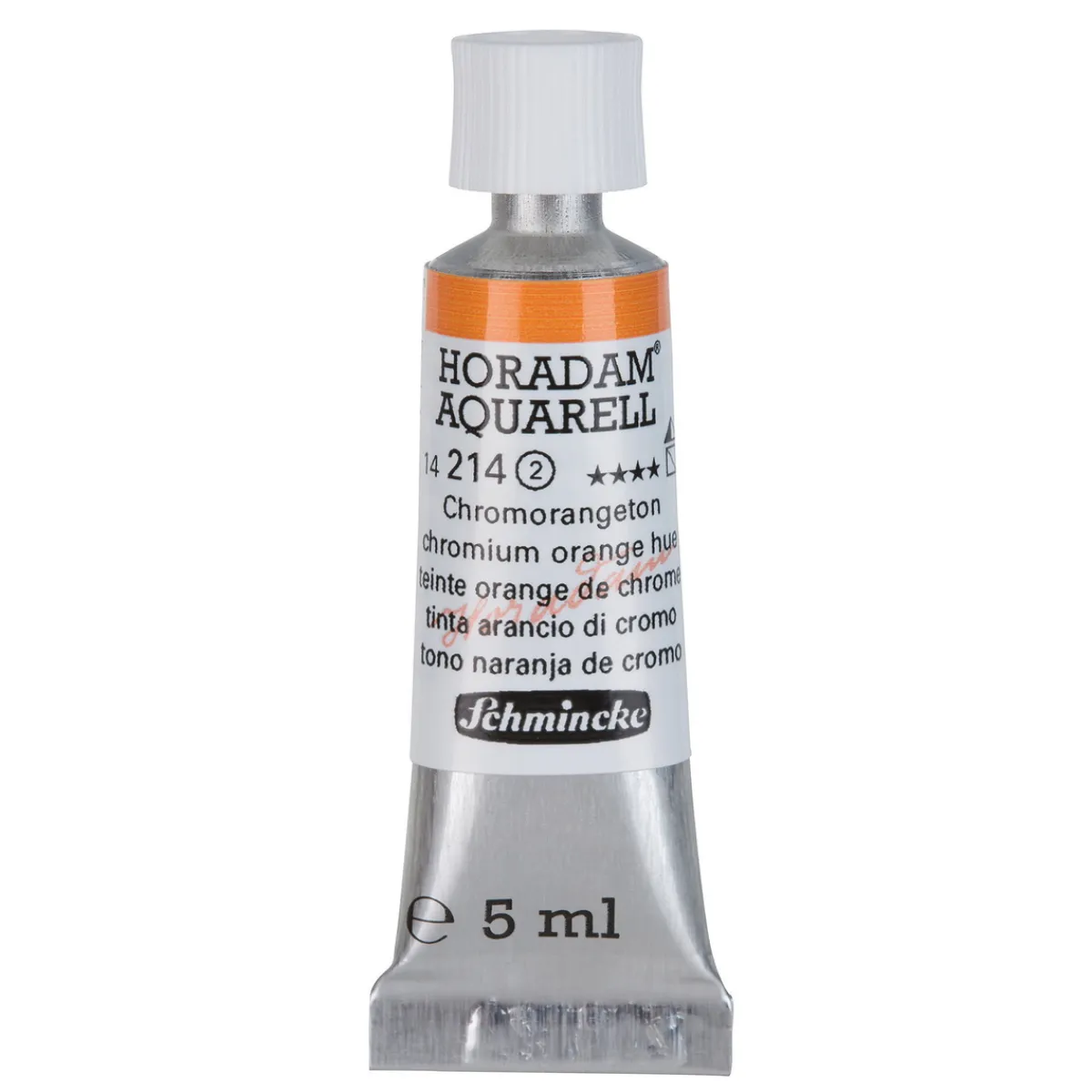 Schmincke Horadam akvarellfärg 5 ml – Chromium orange hue 214 | Akvarell- & Vattenfärger