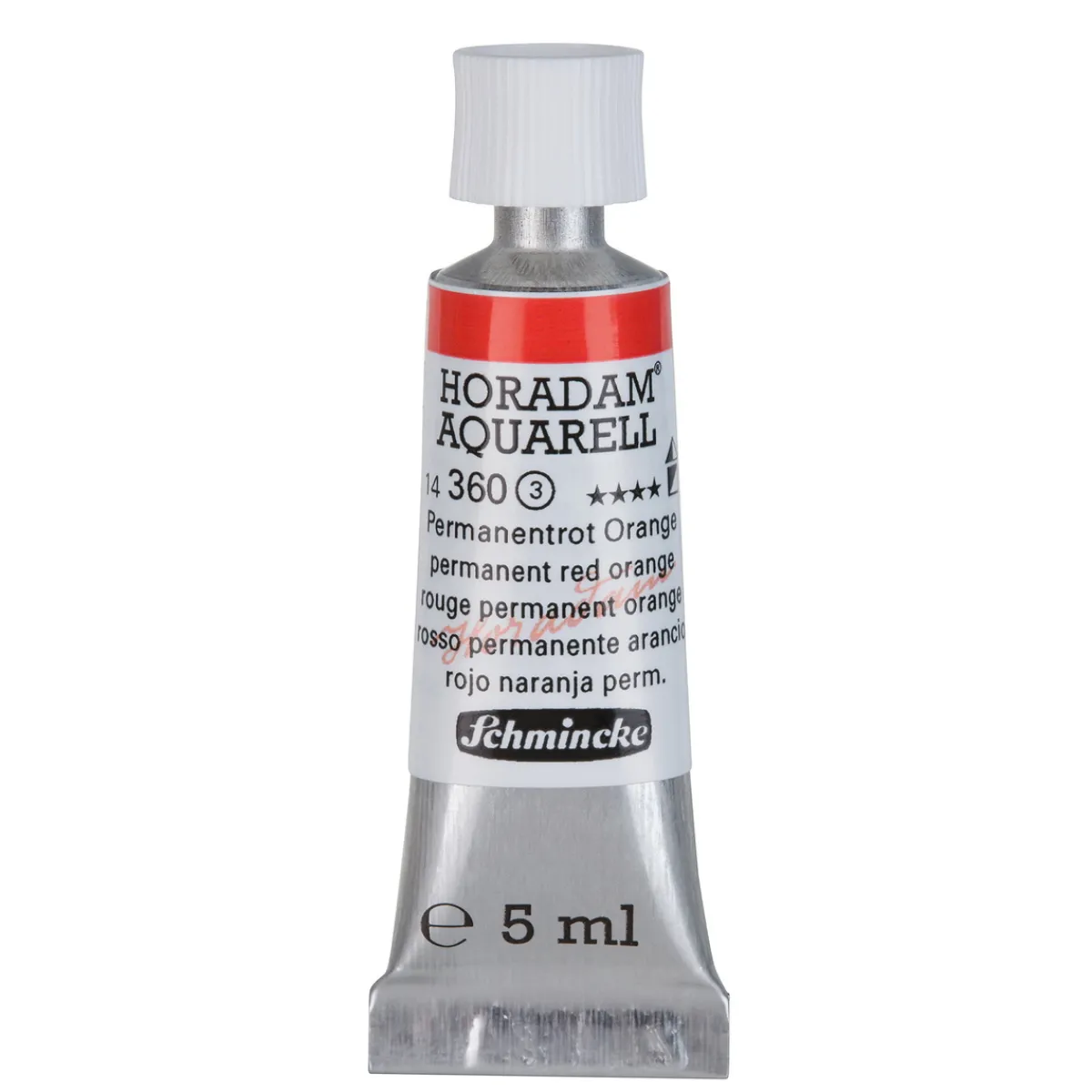 Schmincke Horadam akvarellfärg 5 ml – Permanent red 361