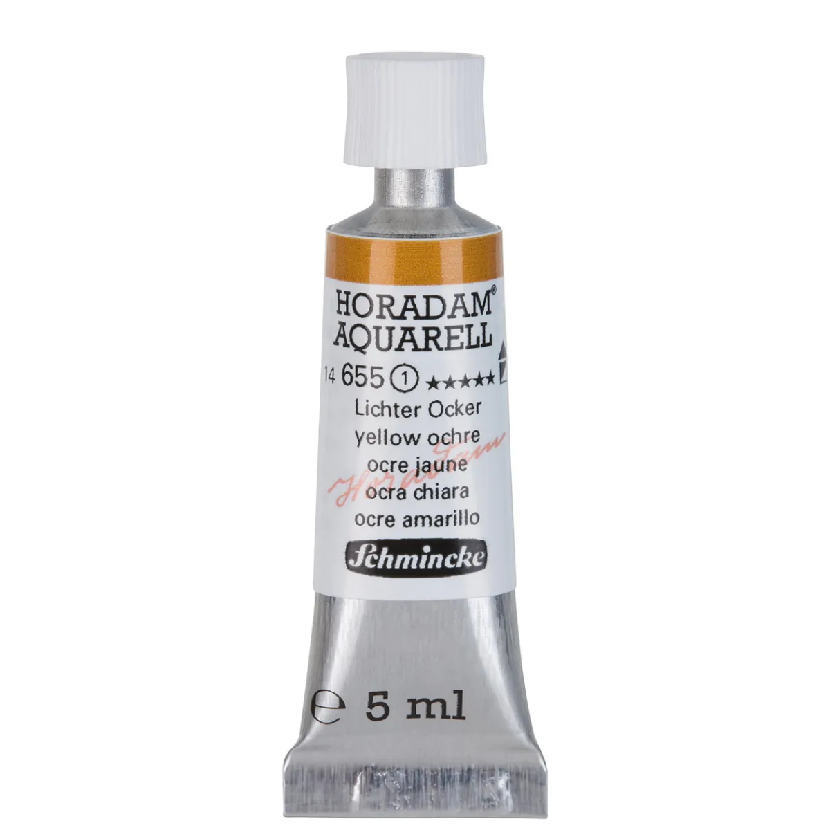 Schmincke Horadam akvarellfärg 5 ml – Yellow raw ochre 656