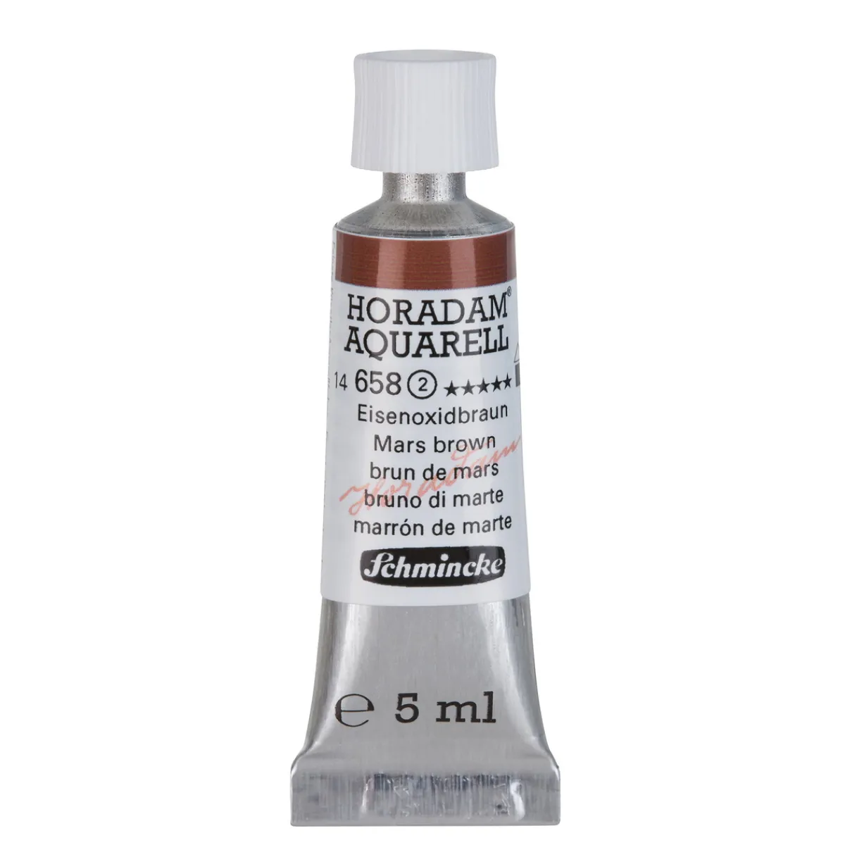 Schmincke Horadam akvarellfärg 5 ml – Mars brown 658 | Akvarell- & Vattenfärger