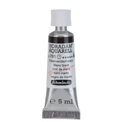 Schmincke Horadam akvarellfärg 5 ml – Mars black 791 | Akvarell- & Vattenfärger