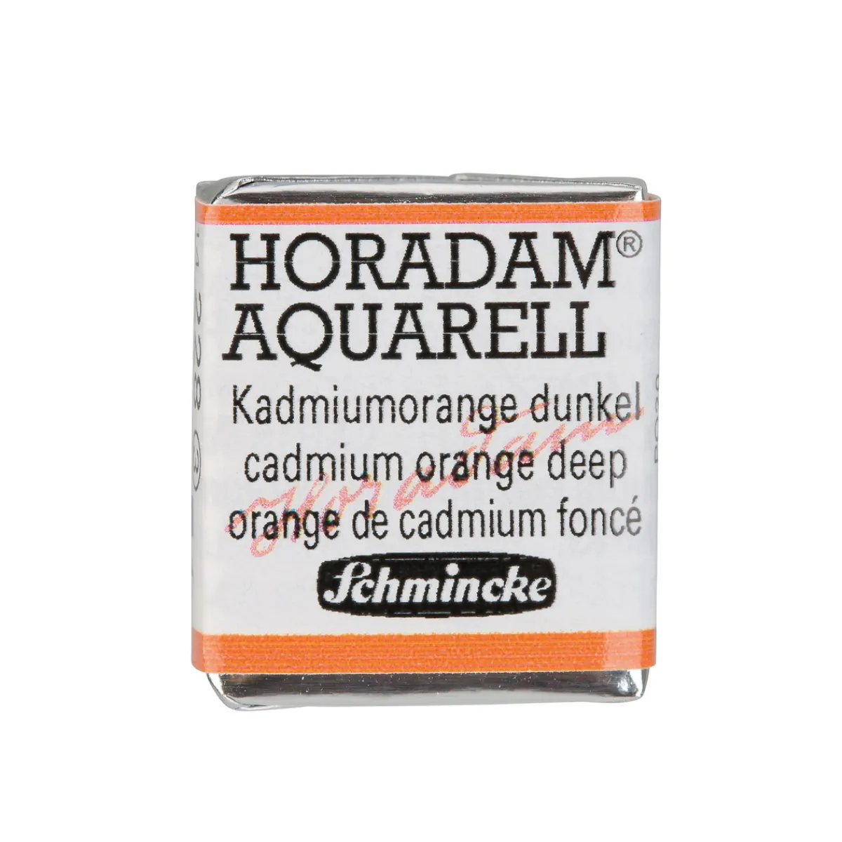 Schmincke Horadam akvarellfärg ½ kopp – Cadmium orange deep 228 | Akvarell- & Vattenfärger
