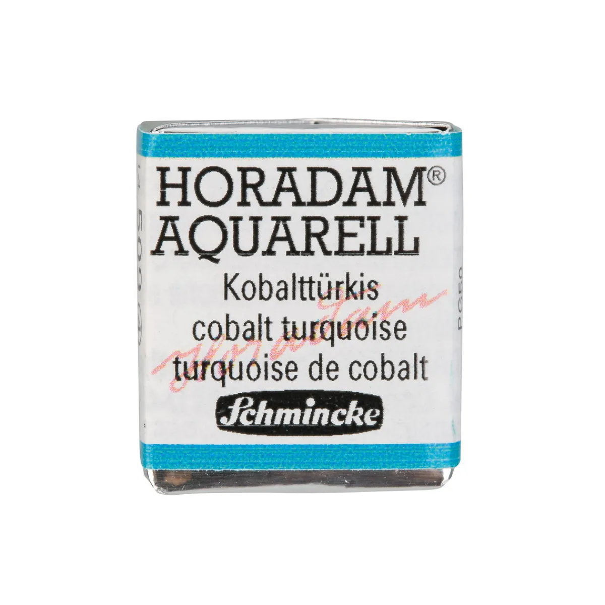 Schmincke Horadam akvarellfärg ½ kopp – Cobalt green turquoise 510