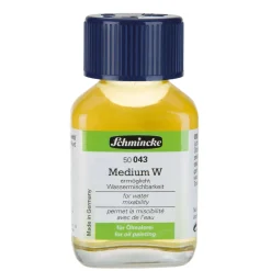 Schmincke Medium W 60 ml – flytande medium som gör oljefärger vattenlösliga | Målarmedier