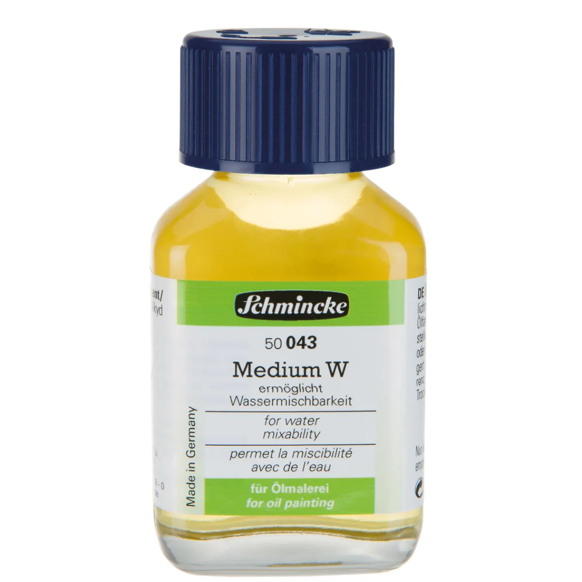 Schmincke Medium W 60 ml – flytande medium som gör oljefärger vattenlösliga | Målarmedier