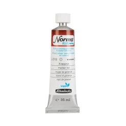 Schmincke Norma Blue vattenlöslig oljefärg 35 ml Madder red 21318 | Oljefärger