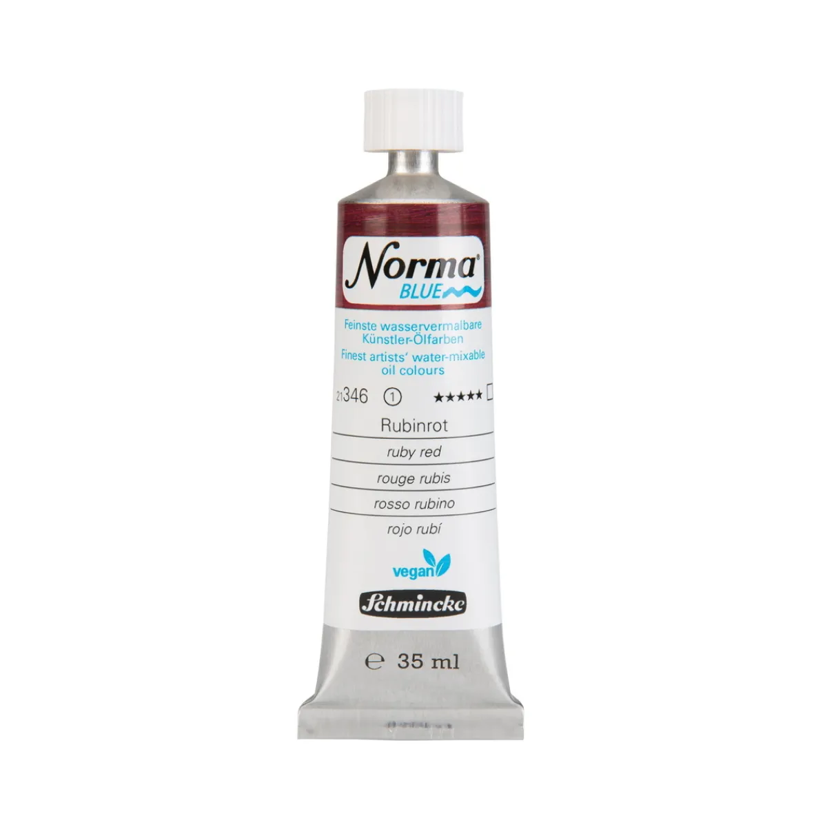 Schmincke Norma Blue vattenlöslig oljefärg 35 ml Ruby red 21346 | Oljefärger