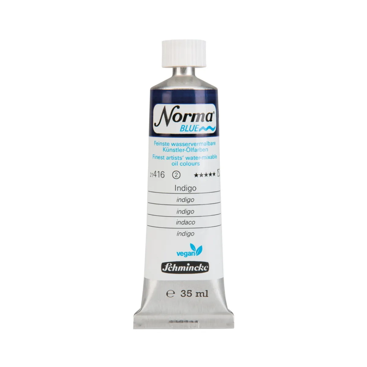 Schmincke Norma Blue vattenlöslig oljefärg 35 ml Prussian blue 21418