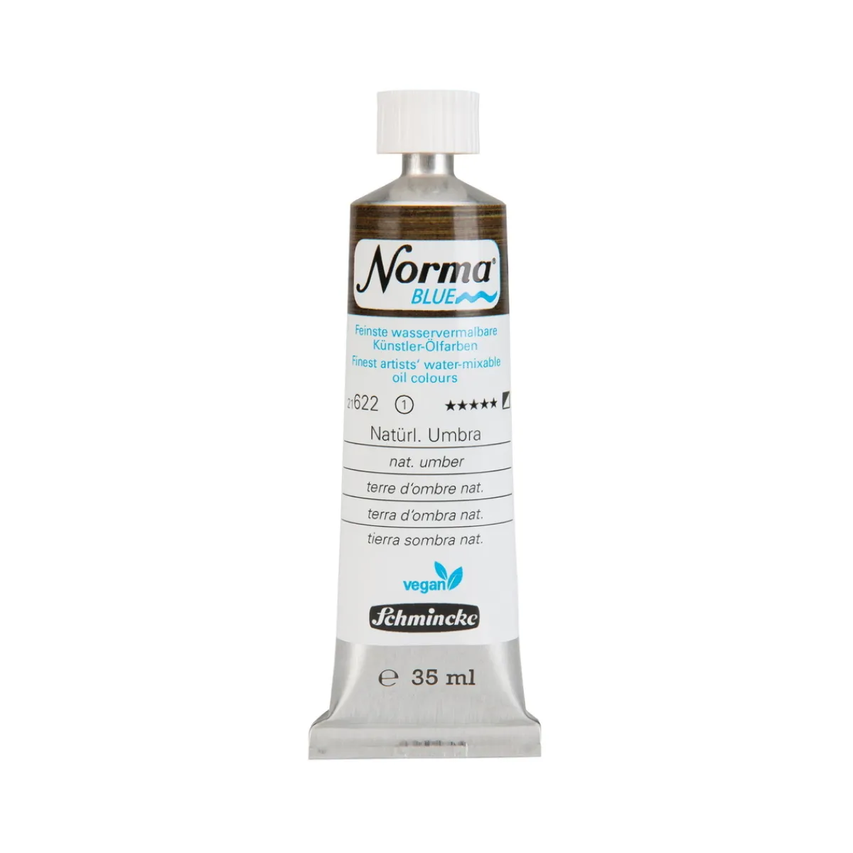 Schmincke Norma Blue vattenlöslig oljefärg 35 ml Natural umber 21622 | Oljefärger