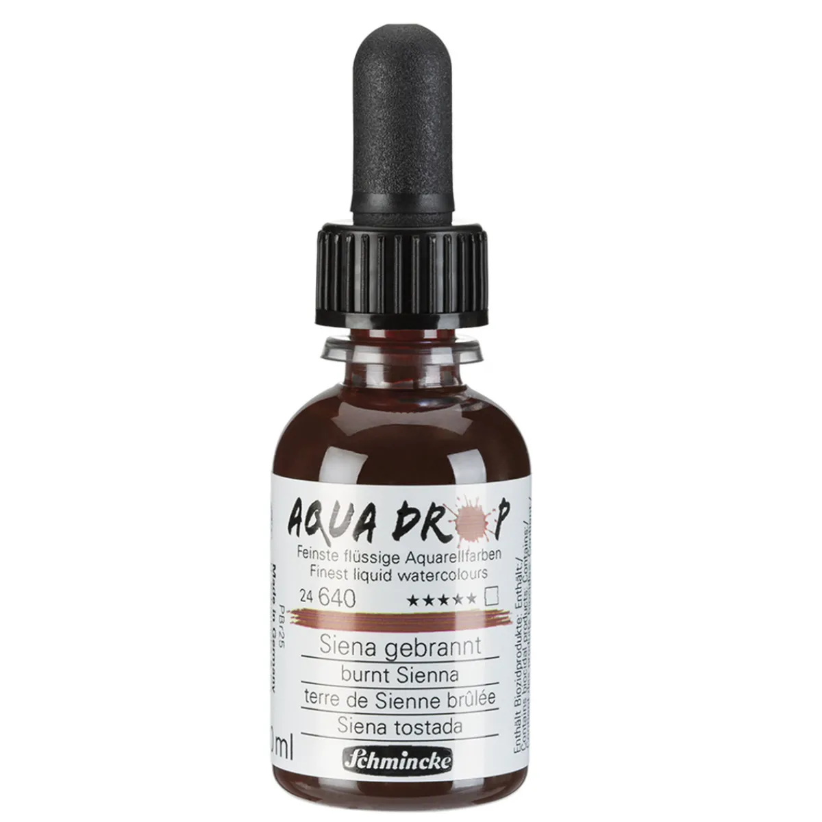 Schmincke Schminke Aqua Drop 30 ml Burnt Sienna 640 | Akvarell- & Vattenfärger