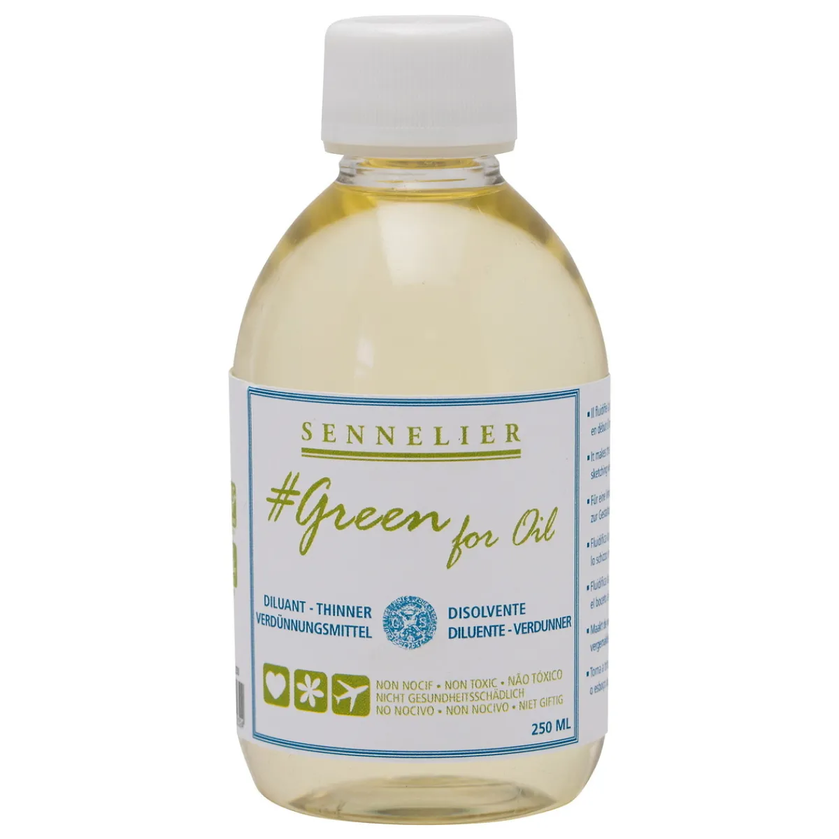 Sennelier Green for Oil Thinner, förtunningsmedel för oljefärg, 250 ml | Målarmedier