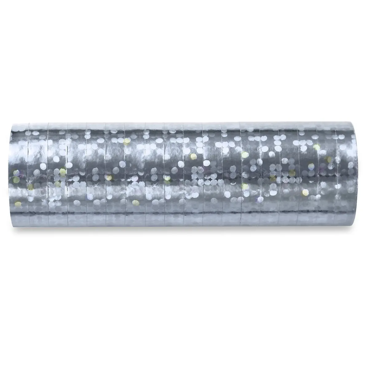 PartyDeco Serpentiner i härligt glittrande silver, 18 st, 3,8 m | Barn Festartiklar