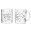 Panduro Hobby Set med 2 st. omålade muggar – BFF = Best friends forever! | Barn Porslinsmålning