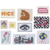 Panduro Hobby Sew-on tygmärke 10-pack, ca 24–82 mm