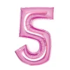 Barn Amscan Sifferballong 66 cm hög, rosa metallic siffran 8 – pynta födelsedagskalaset!