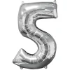 Barn Amscan Sifferballong 8 Silver 66 cm