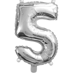 Panduro Hobby Sifferballong 5 silver 32 cm | Barn Ballonger