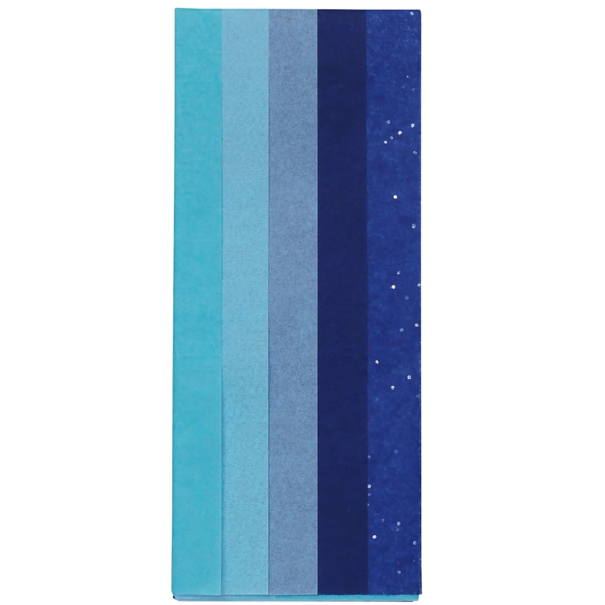 Panduro Hobby Silkespapper 5 ark à 70×50 cm, blå mix. 14 g/m²