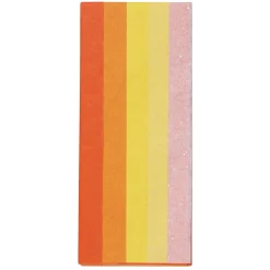 Panduro Hobby Silkespapper 5 ark à 70×50 cm, gul & orange mix. 14 g/m² | Silkespapper