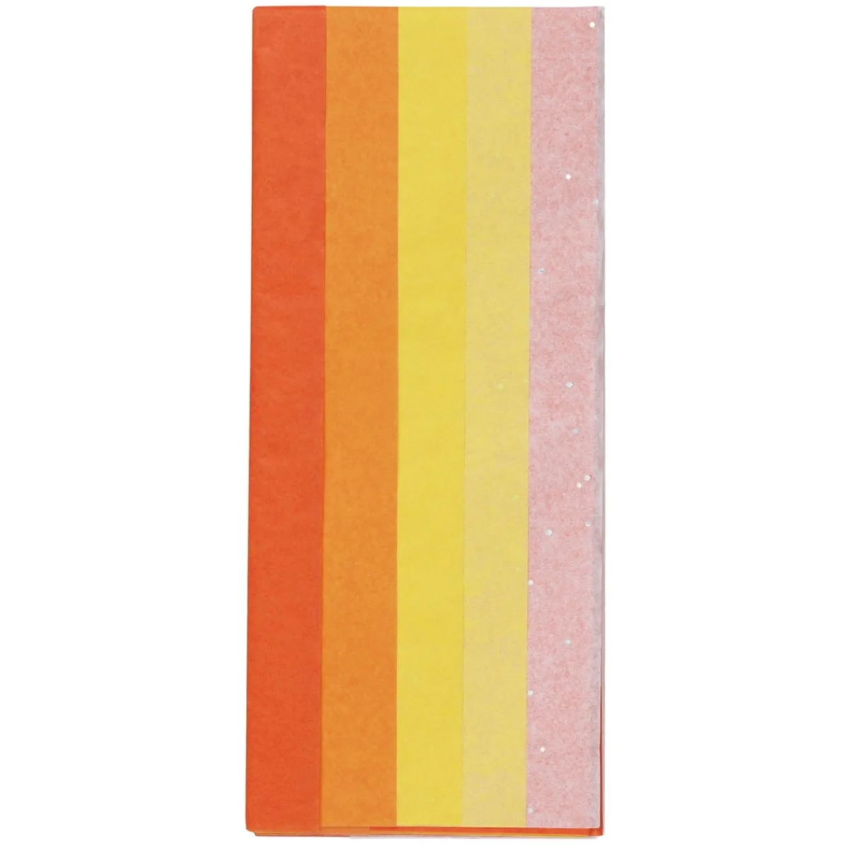 Panduro Hobby Silkespapper 5 ark à 70×50 cm, gul & orange mix. 14 g/m² | Silkespapper