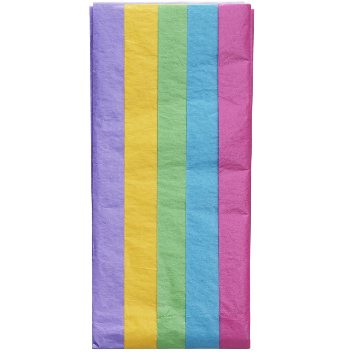Panduro Hobby Silkespapper i basfärger med vårkänsla – 5 ark à 50×70 cm i 5 olika färger | Silkespapper
