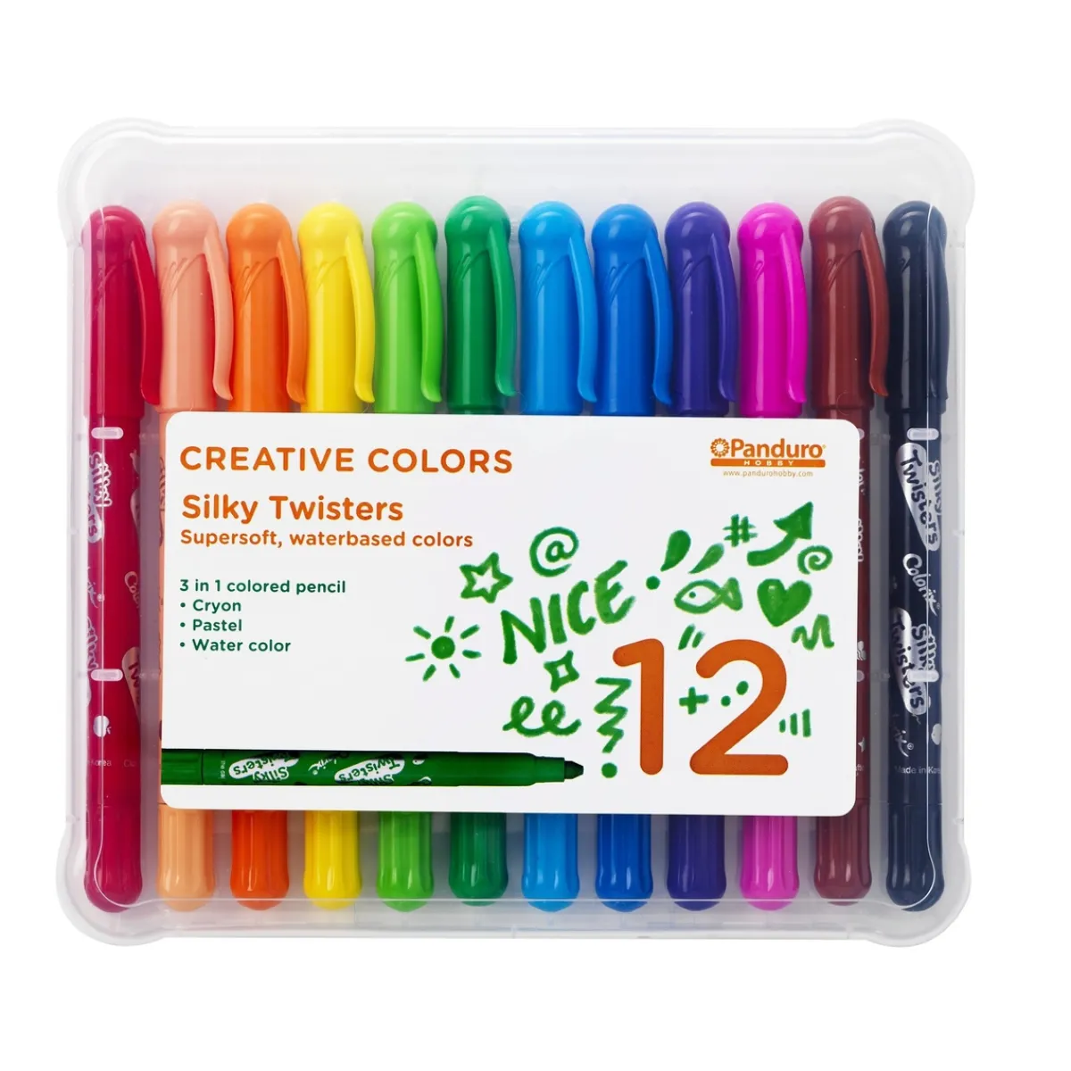 Creative Colors Silky Twisters 12 st | Barn Barnpennor