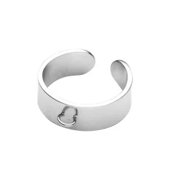 Panduro Jewellery Silverfärgad ringstomme Ø20 mm med ögla / fäste för charms, 1 st.