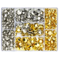 Panduro Hobby Silver / guld dekorsten 330 st | Dekorstenar