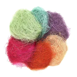 Panduro Hobby Sisal i 6 olika färger, 6×2 gram | Naturmaterial