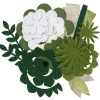 Panduro Hobby Skapa vackra och livliga filtblommor av färdigskurna filtbitar – vitt tema