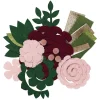 Panduro Hobby Skapa vackra och livliga filtblommor av färdigskurna filtbitar – rosa tema | Materialsatser