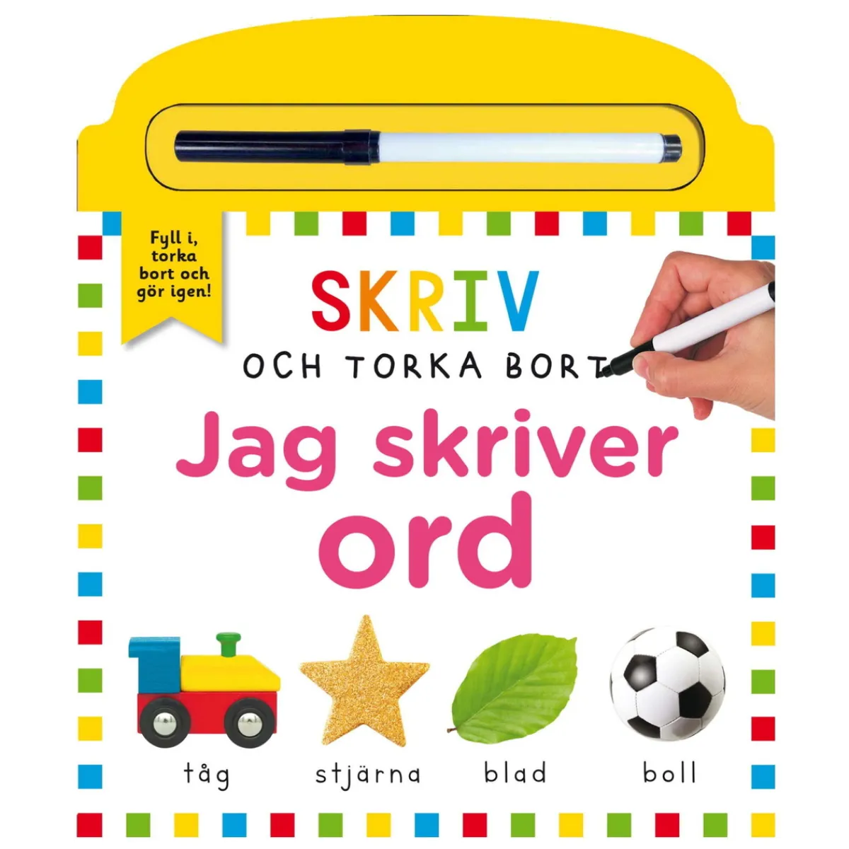 Tukan forlag Skriv och torka bort: Jag skriver ord | Barn Barnböcker