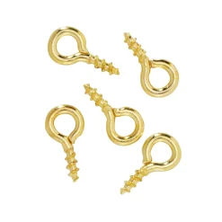 Panduro Jewellery Skruvöglor 8 mm guld 50 st. | Ringöglor