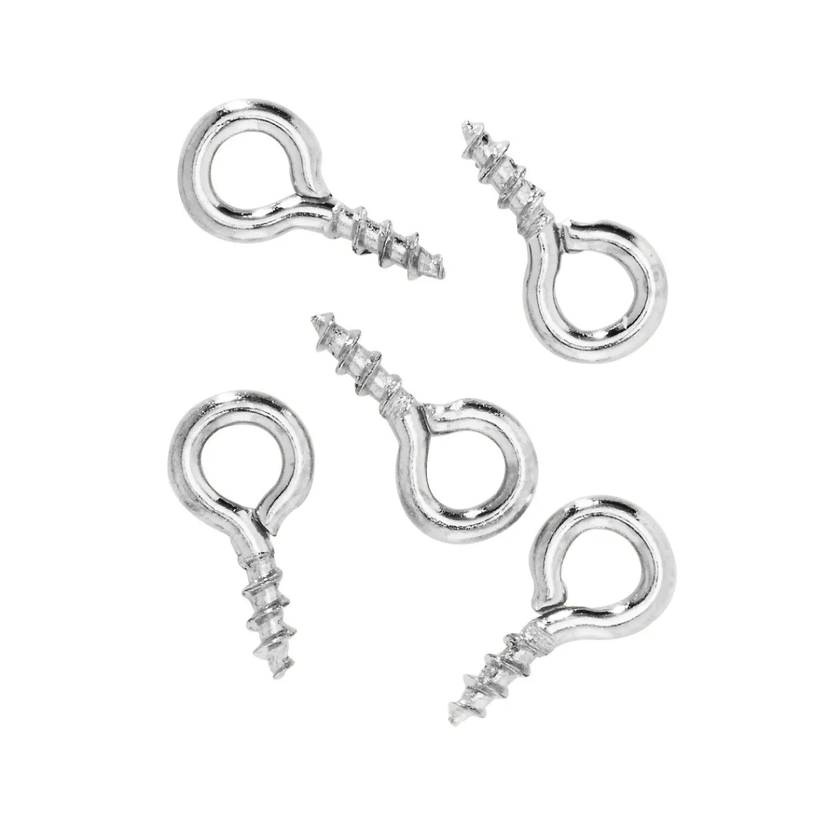 Panduro Jewellery Skruvöglor 8 mm silver 50 st.