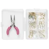 Panduro Jewellery Smyckes-kit Mini med smyckesdelar för örhängen + liten plattång | Grundsatser & Startkit