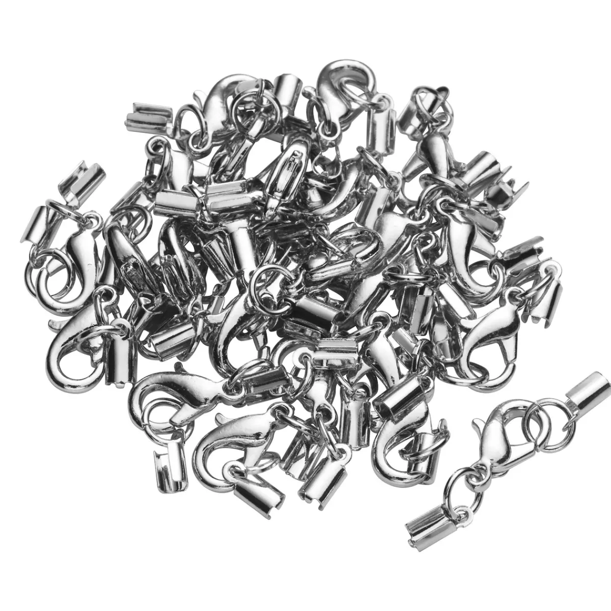 Panduro Jewellery Smyckeslås silverfärg 10st