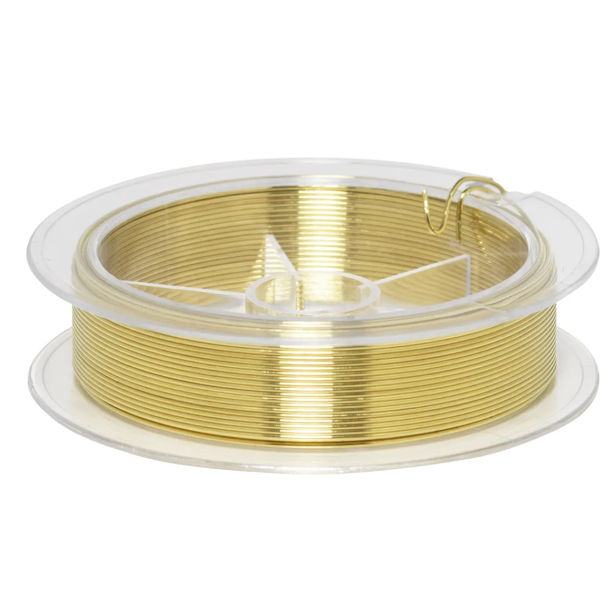 Panduro Jewellery Smycketråd av metall, guldfärgad. Tjocklek 0,8 mm, längd 18 meter